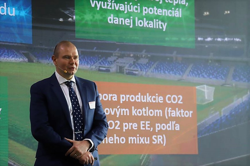 Tepelné čerpadlá zabezpečujú dodávku tepla a chladu v Národnom futbalovom štadióne